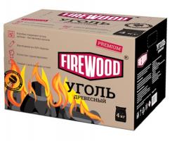 Уголь Firewood Premium древесный, 4кг