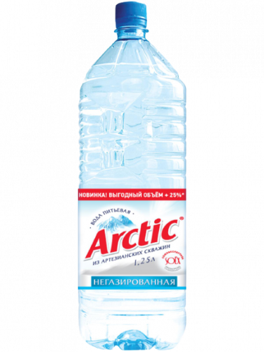 Вода Arctic /Арктик 1,25л. без газа (12 шт.) - основное фото