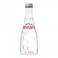 Evian 0,33 л. без газа (20 бут.) стекло