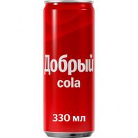 Напиток Добрый Кола газированный 0,33 ж/б (24)