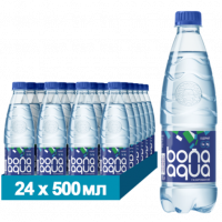 Вода БонаАква / BonаAqua 0,5 л. газированная (24 бут.)